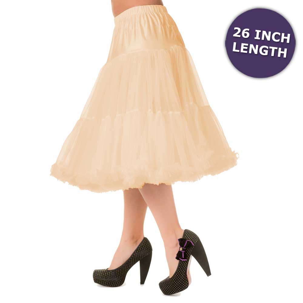 Banned - Lifeforms Petticoat - 26 inch - Cream